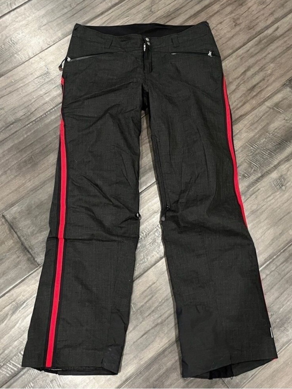 Bogner Fire and Ice Charcoal Gray and Red Ski Pants - Size 10